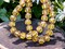 *20* 6mm Copper Washed Matte Yellow Topaz Polished Cathedral Beads